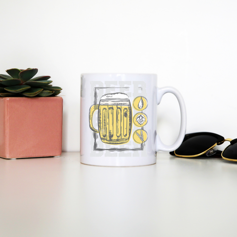 Beer glass drinking mug coffee tea cup - Graphic Gear