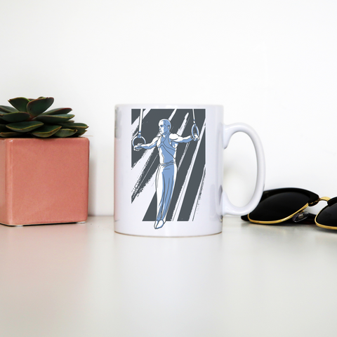 Iron cross gymnast mug coffee tea cup - Graphic Gear