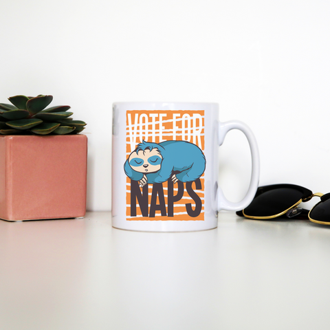 Funny sloth quote napping mug coffee tea cup - Graphic Gear