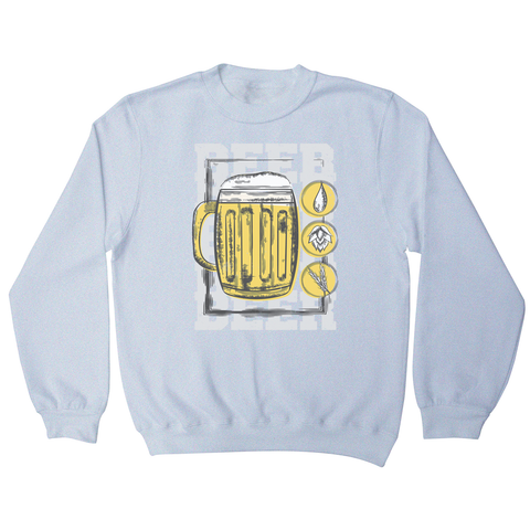 Beer glass drinking sweatshirt - Graphic Gear