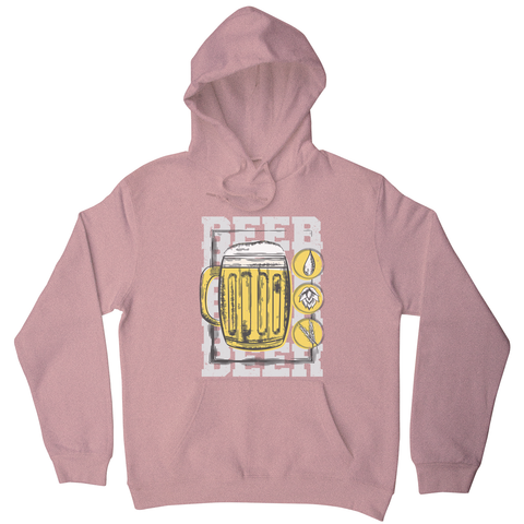 Beer glass drinking hoodie - Graphic Gear