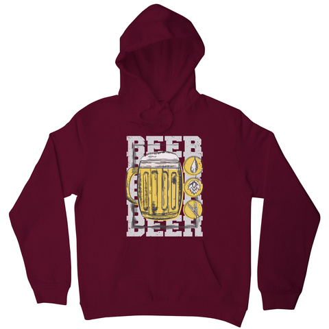 Beer glass drinking hoodie - Graphic Gear