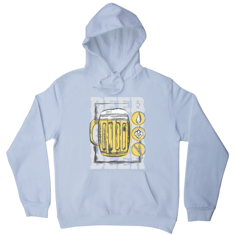 Beer glass drinking hoodie - Graphic Gear
