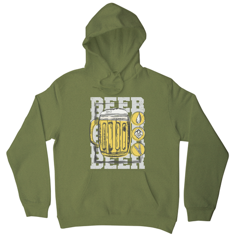 Beer glass drinking hoodie - Graphic Gear