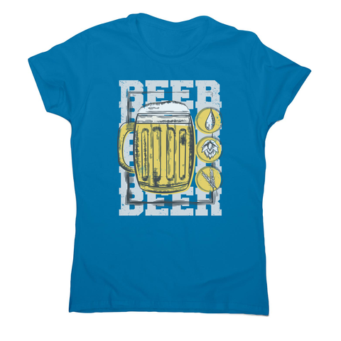 Beer glass drinking women's t-shirt - Graphic Gear