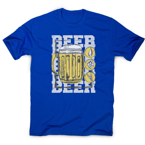 Beer glass drinking men's t-shirt - Graphic Gear