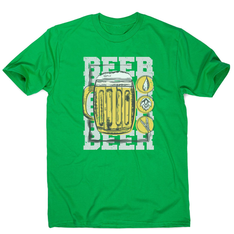 Beer glass drinking men's t-shirt - Graphic Gear