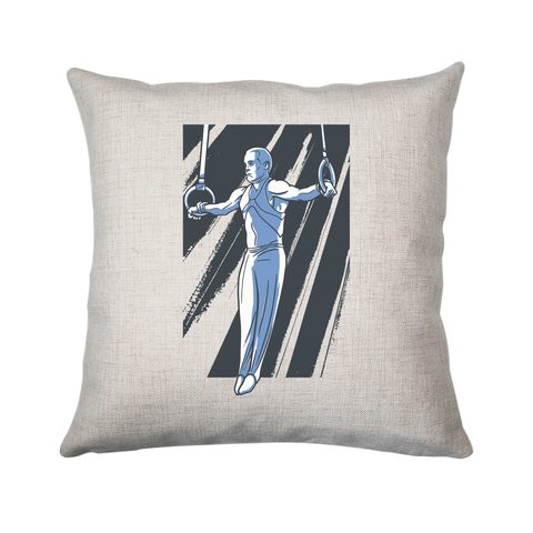Iron cross gymnast cushion cover pillowcase linen home decor - Graphic Gear