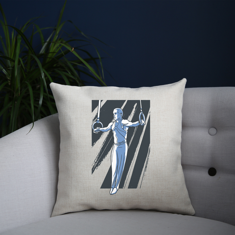 Iron cross gymnast cushion cover pillowcase linen home decor - Graphic Gear