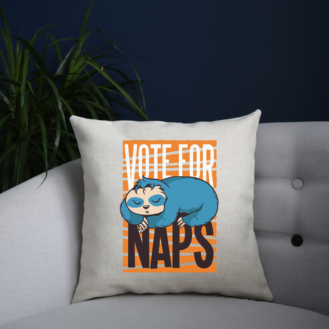 Funny sloth quote napping cushion cover pillowcase linen home decor - Graphic Gear