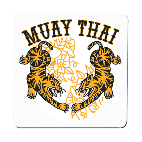 Muay thai tigers coaster drink mat - Graphic Gear