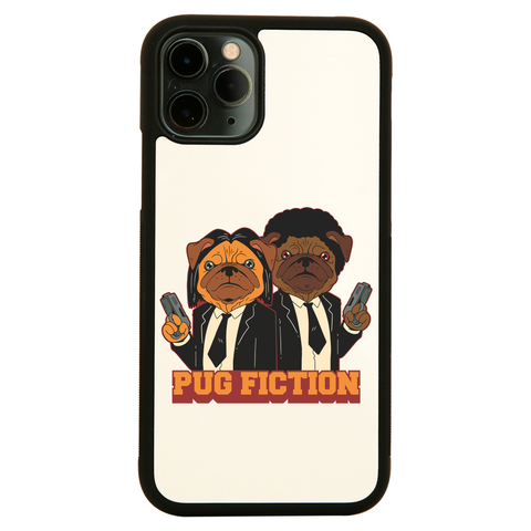 Pug fiction parody dog iPhone case cover 11 11Pro Max XS XR X - Graphic Gear