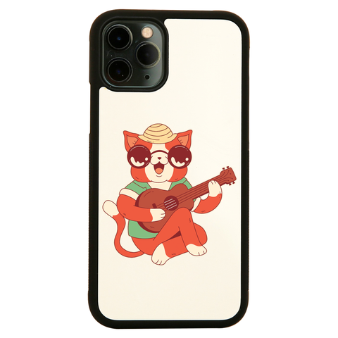 Ukulele cat iPhone case cover 11 11Pro Max XS XR X - Graphic Gear