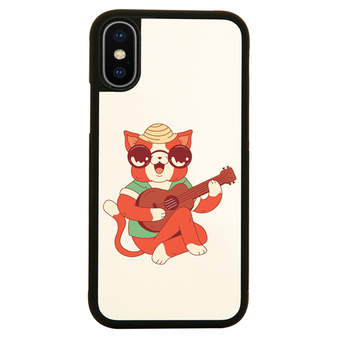 Ukulele cat iPhone case cover 11 11Pro Max XS XR X - Graphic Gear