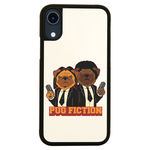 Pug fiction parody dog iPhone case cover 11 11Pro Max XS XR X - Graphic Gear