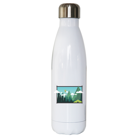 Camp landscape water bottle stainless steel reusable - Graphic Gear