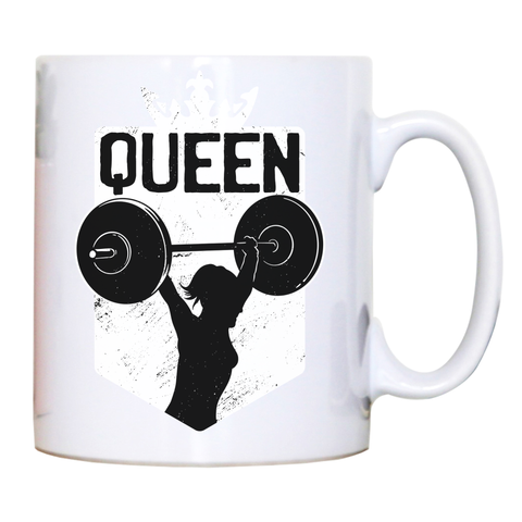 Weightlifting queen mug coffee tea cup - Graphic Gear