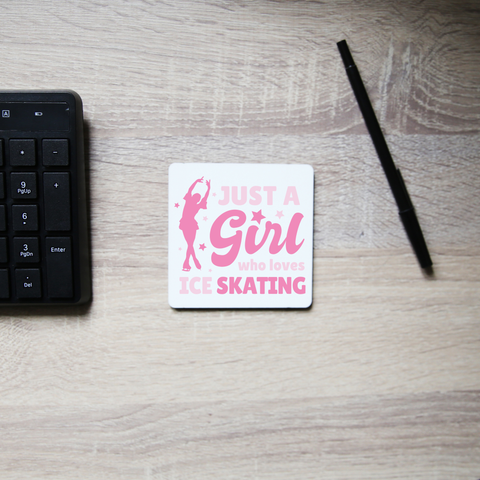 Ice skating love coaster drink mat - Graphic Gear