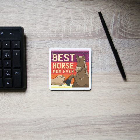 Best horse mom ever coaster drink mat - Graphic Gear