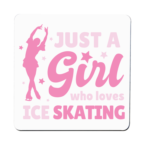 Ice skating love coaster drink mat - Graphic Gear