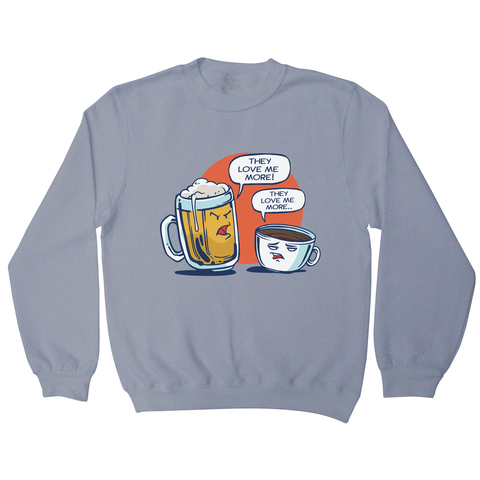 Beer vs coffee sweatshirt - Graphic Gear