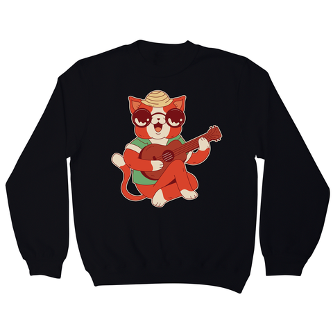 Ukulele cat sweatshirt - Graphic Gear