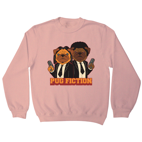 Pug fiction parody dog sweatshirt - Graphic Gear