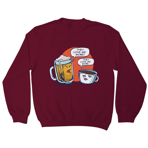 Beer vs coffee sweatshirt - Graphic Gear