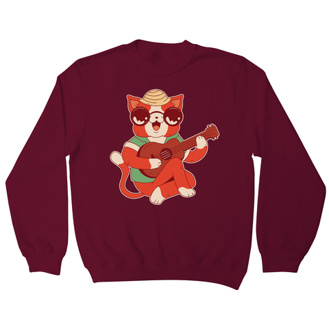 Ukulele cat sweatshirt - Graphic Gear