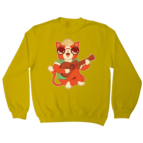 Ukulele cat sweatshirt - Graphic Gear