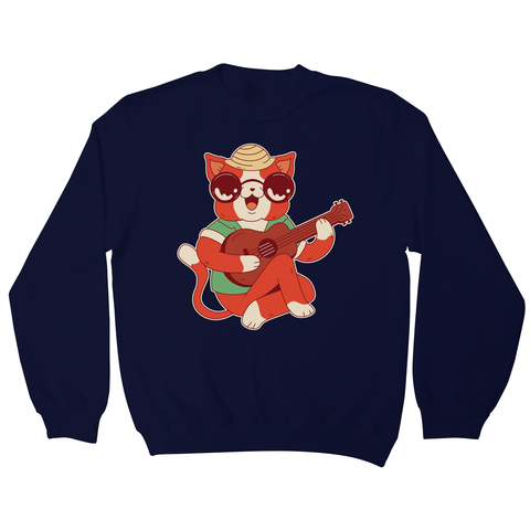 Ukulele cat sweatshirt - Graphic Gear
