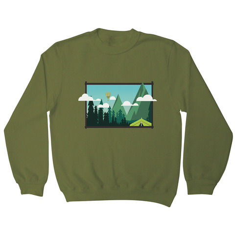 Camp landscape sweatshirt - Graphic Gear