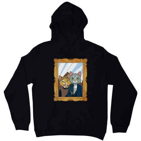 American gothic cat hoodie - Graphic Gear