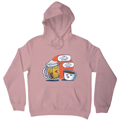 Beer vs coffee hoodie - Graphic Gear