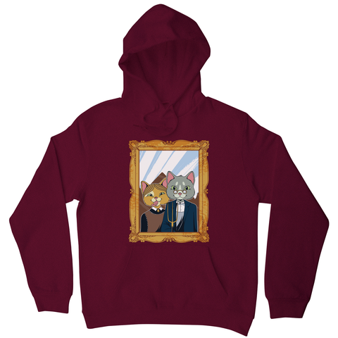 American gothic cat hoodie - Graphic Gear