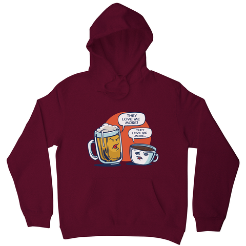 Beer vs coffee hoodie - Graphic Gear