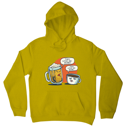 Beer vs coffee hoodie - Graphic Gear