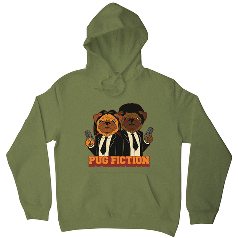 Pug fiction parody dog hoodie - Graphic Gear