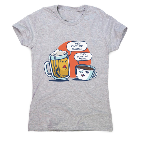 Beer vs coffee women's t-shirt - Graphic Gear