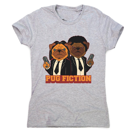 Pug fiction parody dog women's t-shirt - Graphic Gear