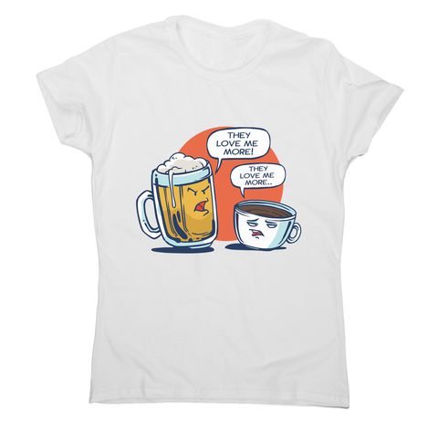 Beer vs coffee women's t-shirt - Graphic Gear