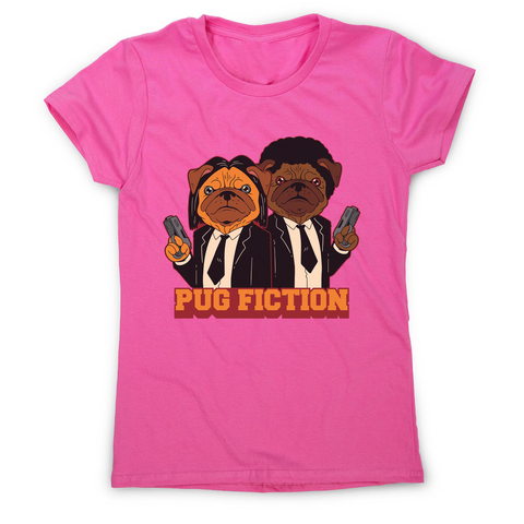 Pug fiction parody dog women's t-shirt - Graphic Gear