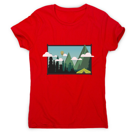 Camp landscape women's t-shirt - Graphic Gear