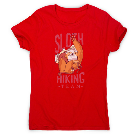 Sloth hiking team women's t-shirt - Graphic Gear