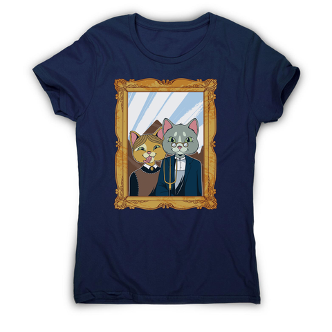 American gothic cat women's t-shirt - Graphic Gear