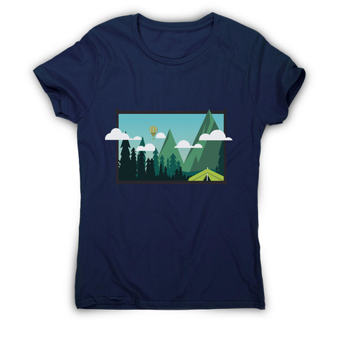 Camp landscape women's t-shirt - Graphic Gear