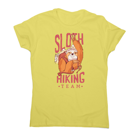 Sloth hiking team women's t-shirt - Graphic Gear