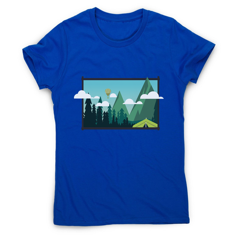 Camp landscape women's t-shirt - Graphic Gear