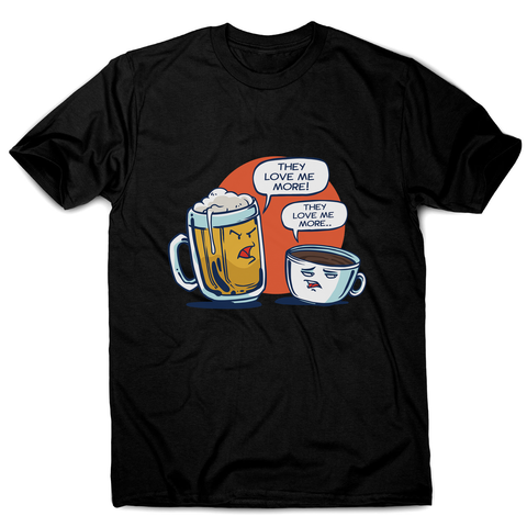 Beer vs coffee men's t-shirt - Graphic Gear