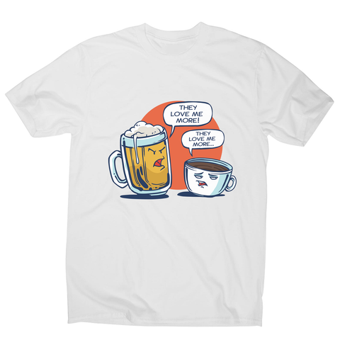 Beer vs coffee men's t-shirt - Graphic Gear